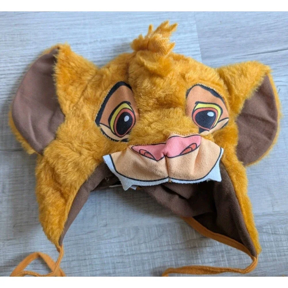 Vintage 90s Lion King Costume Boys Toddler L 4-6 Simba Outfit Halloween Complete